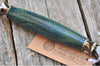 Handcrafted Poplar Wood (Dyed Peacock Blue) Fusion or Mach III Razor