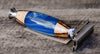 Handcrafted Blue Acrylic and Spalted Maple Safety Razor