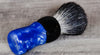 Shave Brush Handcrafted Of Blue & Black Acrylic With Pure Badger Hair Knot