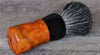 Shave Brush Handcrafted Of Harvest Orange & Black Acrylic With Pure Badger Hair Knot