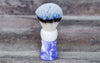 Shave Brush Handcrafted Of Lilac Purple & White Acrylic With Synthetic Knot