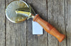 Pizza Cutter with Cherry & Cherry Burl Wood Handle
