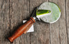 Pizza Cutter with Maple Burl Wood Handle